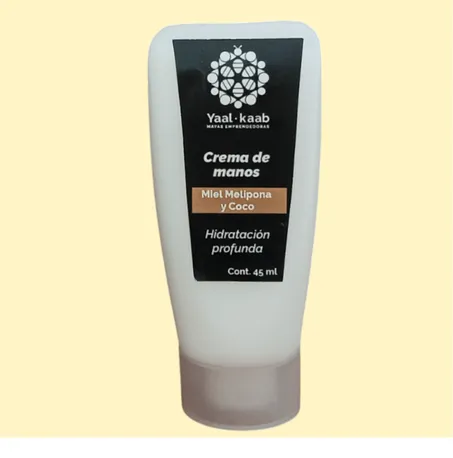 Cremas corporales: miel melipona y coco, 45 ml.