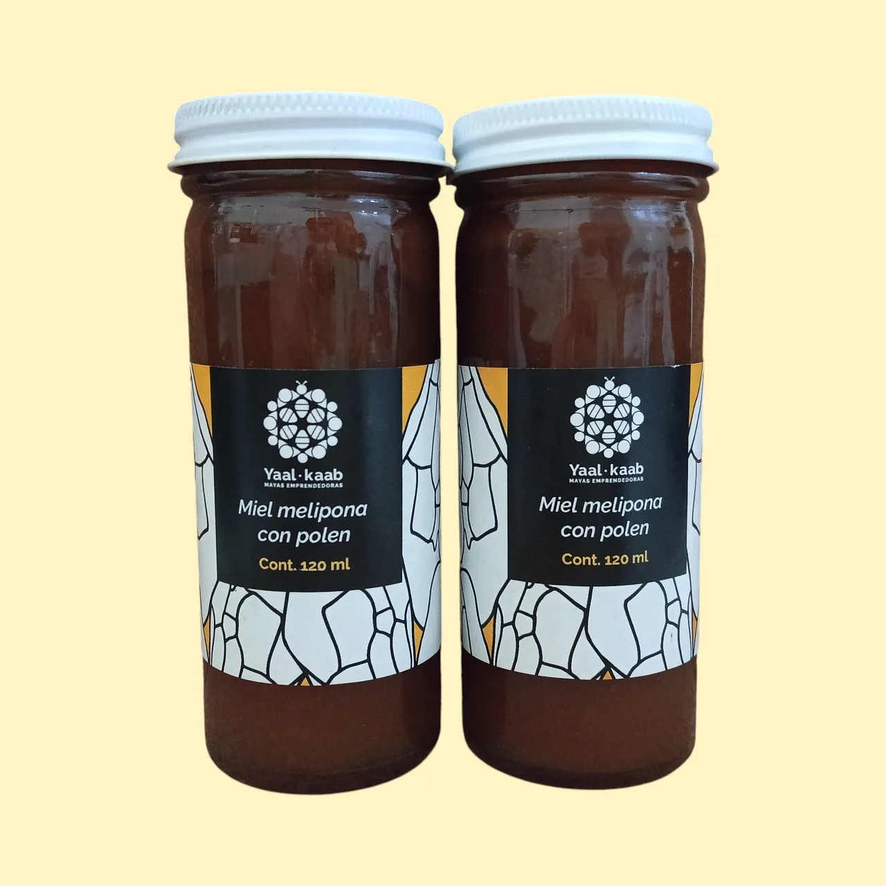 Miel con polen de melipona, Vidrio 125 ml.