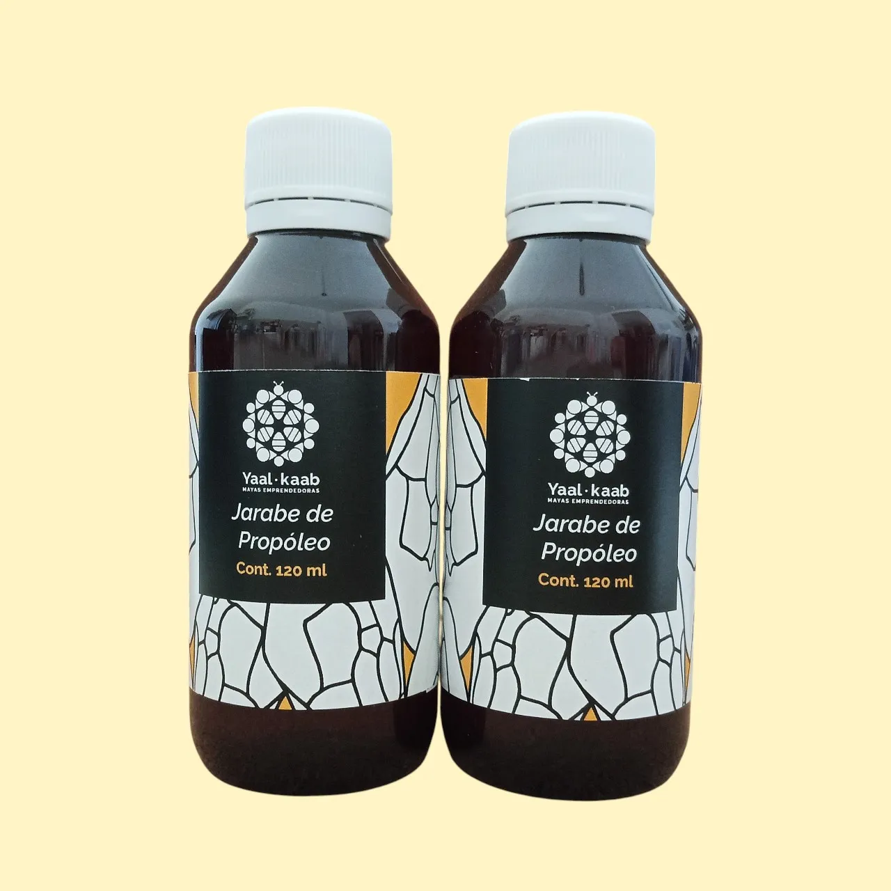 Jarabe de miel y propóleo melipona, 120 ml.