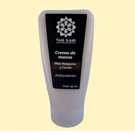 Cremas corporales: miel melipona y cacao, 45 ml.