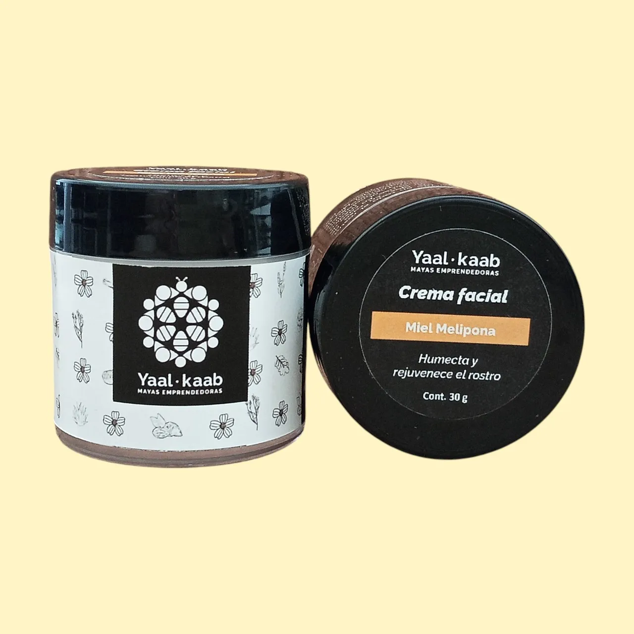Crema facial de miel melipona , 30 ml.